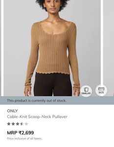 ONLY knit scoop neck pullover
