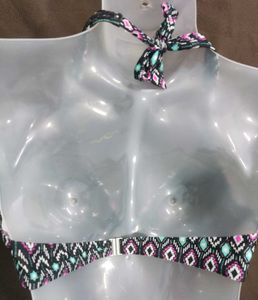 Patterned Bikini Top 🖤