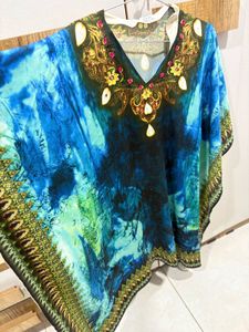 Elegant Embellished Kaftan Top
