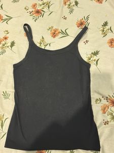 Black Sleeveless Tank Top