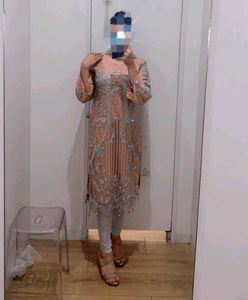 Pakistani Suit Designer Full Beaded Kurti Set