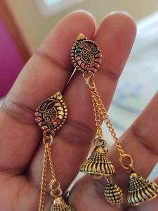 Beautiful 😍 Golden Silver Earrings 😍😍