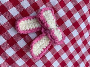 Crochet Bow Keychain