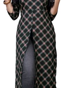 Crepe SlitKurti (new Kurti Without Tag)