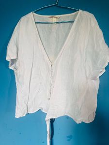 H And M Beautiful Linen V Neck
