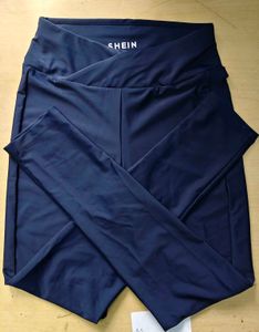 Activewear Spaghetti Strap Crop Top With Leggings