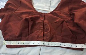 Brand new Coffee brown cotton Blouse