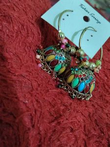 Colorful Jhumka Earrings