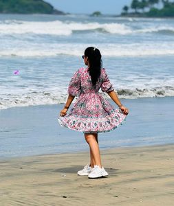 Floral Print Mini Dress
