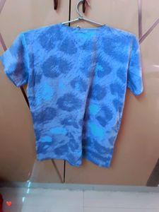 Blue Patterned T-Shirt