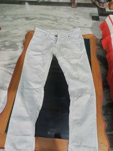 Men's Beige Casual Pants