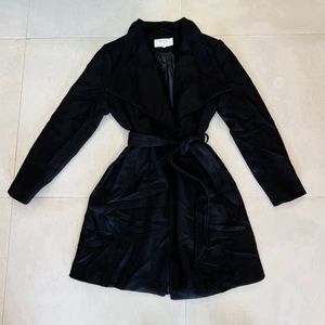women’s  Black elegant Trench Coat
