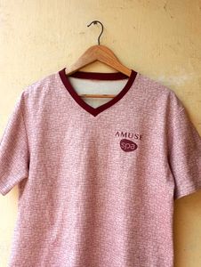 Pink Designer Tshirt Top (Women)