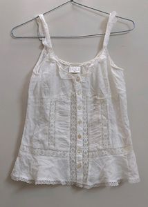 Vintage White Lace Camisole Top