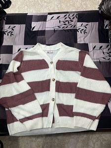 Striped Knit Cardigan