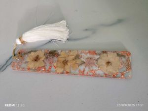 Floral Resin Bookmark