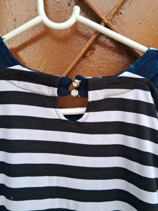 Striped Short Sleeve Top