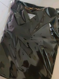 Black Cheetah Formal Top