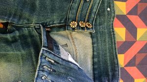 Greenish Black Rugged Jeans