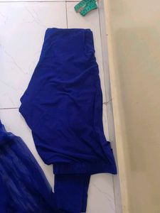 Elegant Blue Embroidered Anarkali Suit