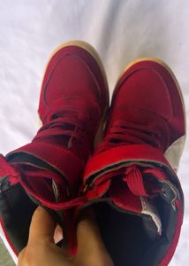 Red &amp; White Sneakers