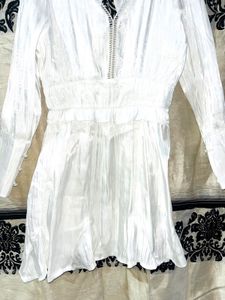 White Long Sleeve Dress
