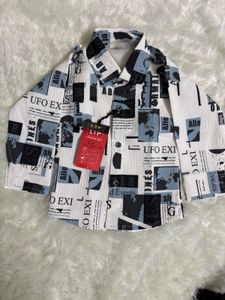 Boys&#39; Newspaper Print Outfit