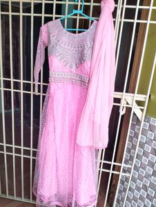 Light Pink Gown Wid Dupatta..