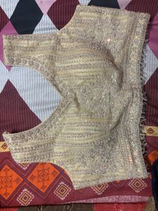 Embellished Beige Blouse partywear