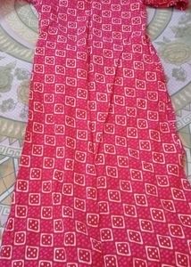 Pink Straight Kurta