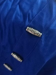 Blue Printed Kurta Set With Leggi