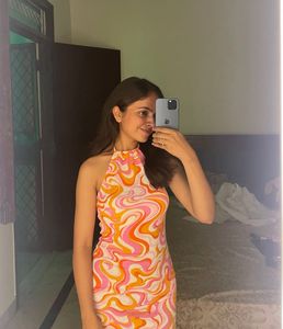 Retro Swirl Mini Dress