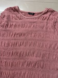 Pink Textured Top