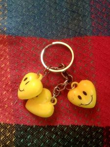 Smiley Heart Keychain