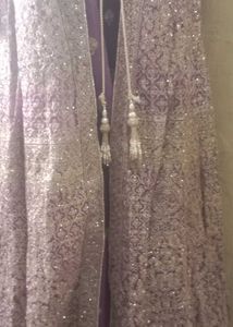 Unsteached Elegant Indian Ethnic Gown With Srug Se