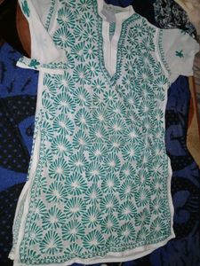 Chikankari New Kurti, Fit L/Xl, Totally Nw