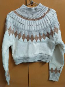 Cozy Korean Style Patterned Sweater
