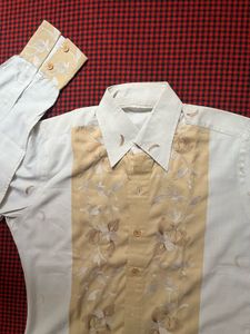 Embroidered Floral Button-Down Shirt