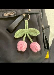 Handmade Crochet Tulip Charm