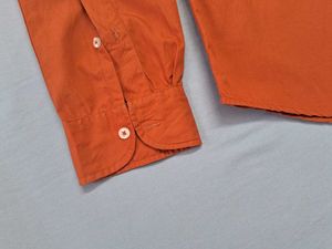DENNIS LINGO Orange Long Sleeve Button Down