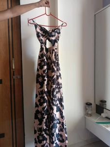 Floral Cutout Maxi Dress