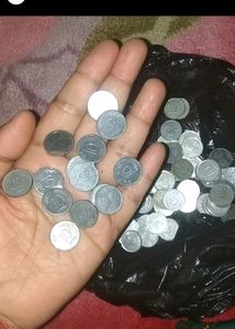 Old Big Size 1rs 4 Piece, 10 Paise 30 Piece