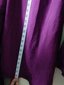 Purple Dress with Mirror Embellishments