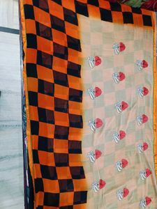 Elegant Floral Saree