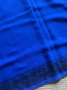 Blue Printed Saree