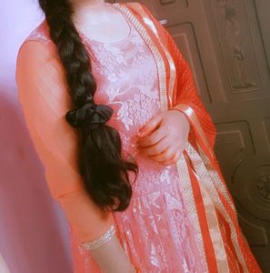 Beautiful Pink Gown With Bandi 😊