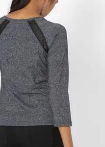 Heathered Long Sleeve Top