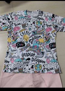 Stylish T-shirt, Pink Pant And Freebies.