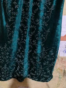 Emerald Green velvet Kurta