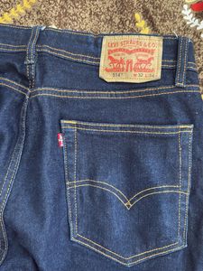 Levis Raw Wash Dark Blue Denim Jean Original New